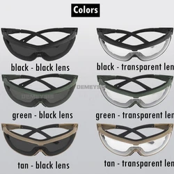 Gafas de airsoft con protección UV y lentes deportivas