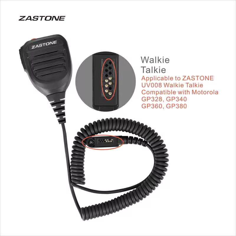 ZASTONE UV008 Altavoz para walkie-talkie - Radio bidireccional PTT - imagen 4
