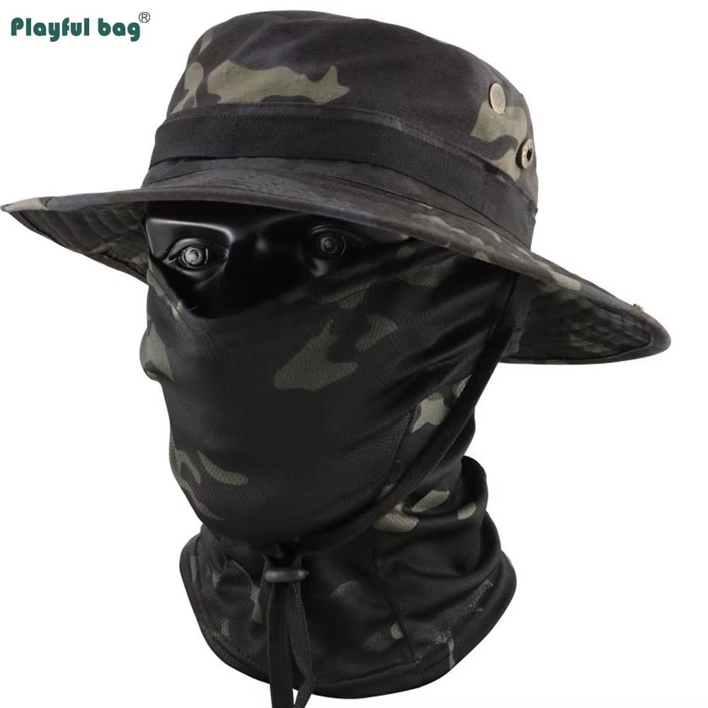 Gorro táctico camuflaje Bonnie, detalle de materiales