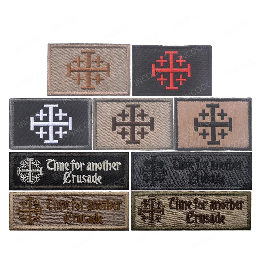 Parche PVC Cruz Templarios reflectante con velcro – Táctico para uniforme y mochila - imagen 4