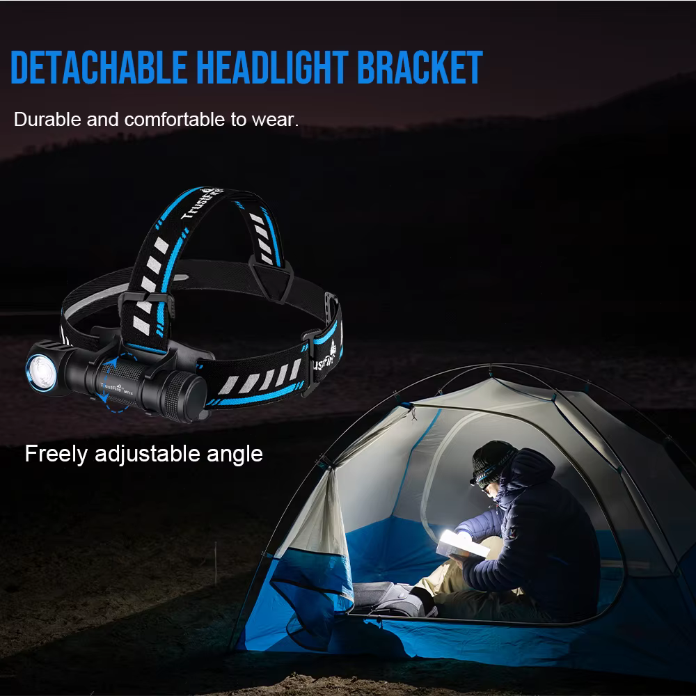 Linterna frontal táctica Trustfire MT18 LED recargable USB impermeable - imagen 2