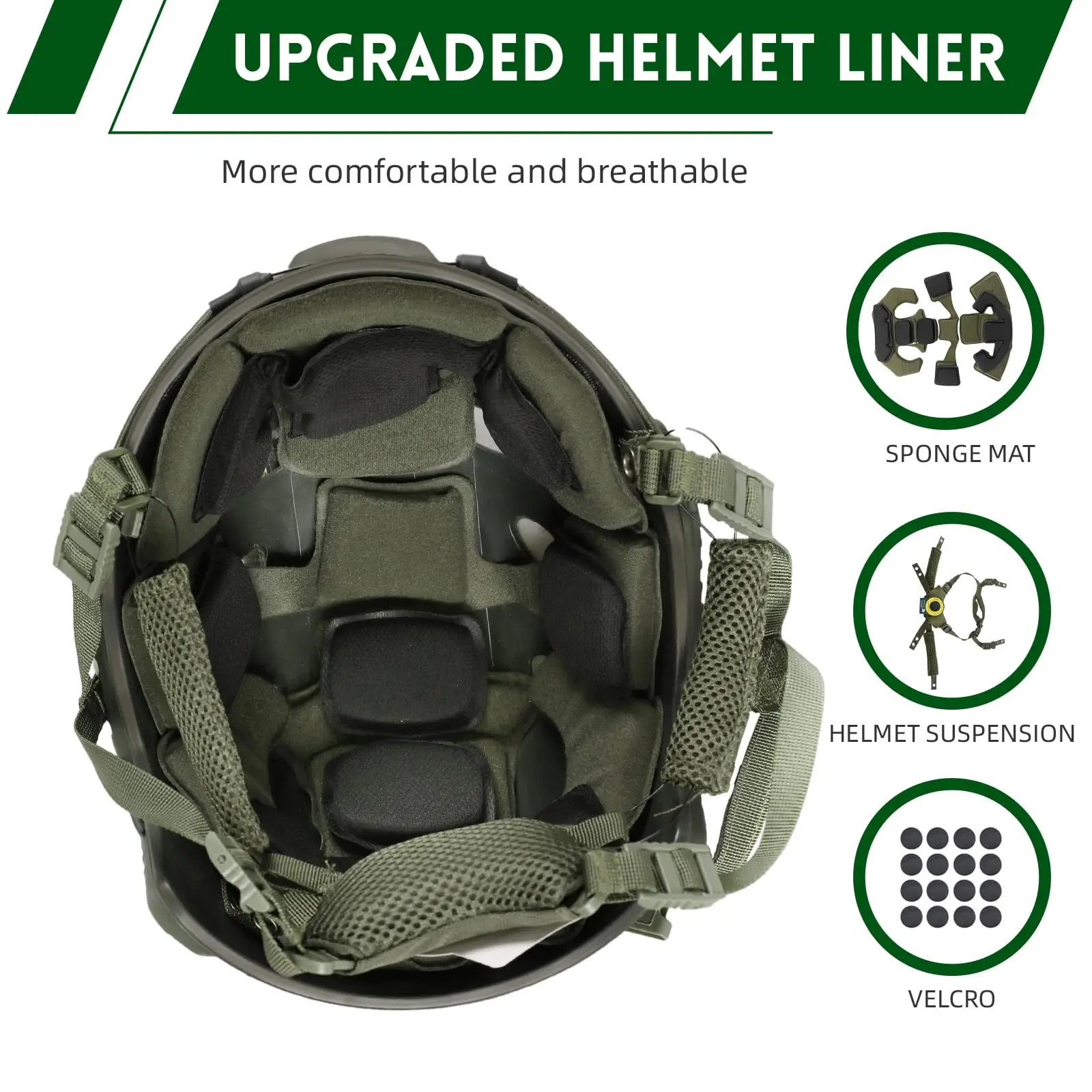 Casco táctico marítimo ajustable para airsoft con soporte NVG - imagen 4