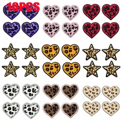 Parches bordados leopardo y estrella – Termoadhesivos para ropa