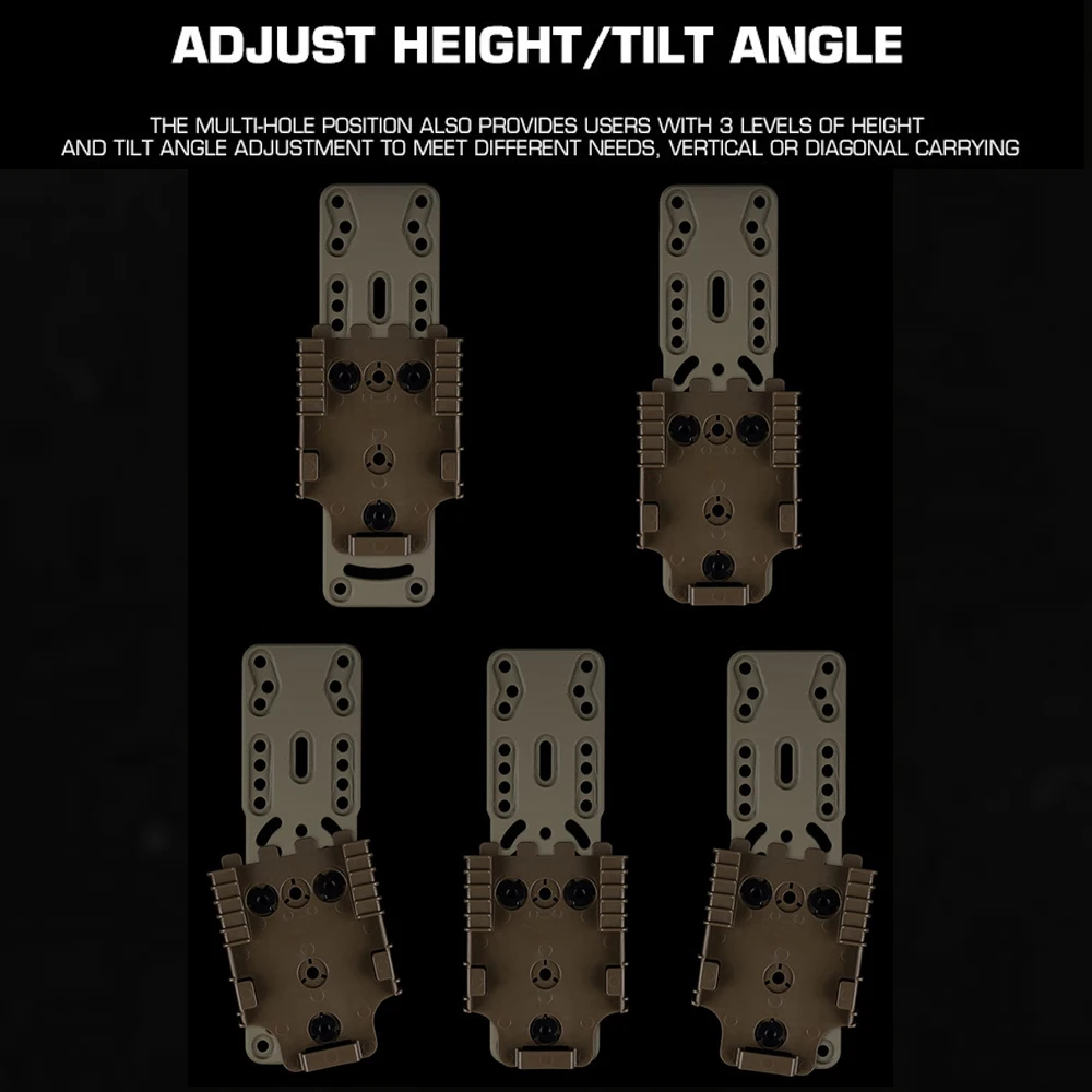 Adaptador QLS funda pistola táctica – Plataforma pernera MOLLE - imagen 4