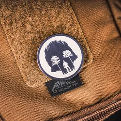 Parche táctico calavera titanio MOLLE – Adorno chaleco y mochila