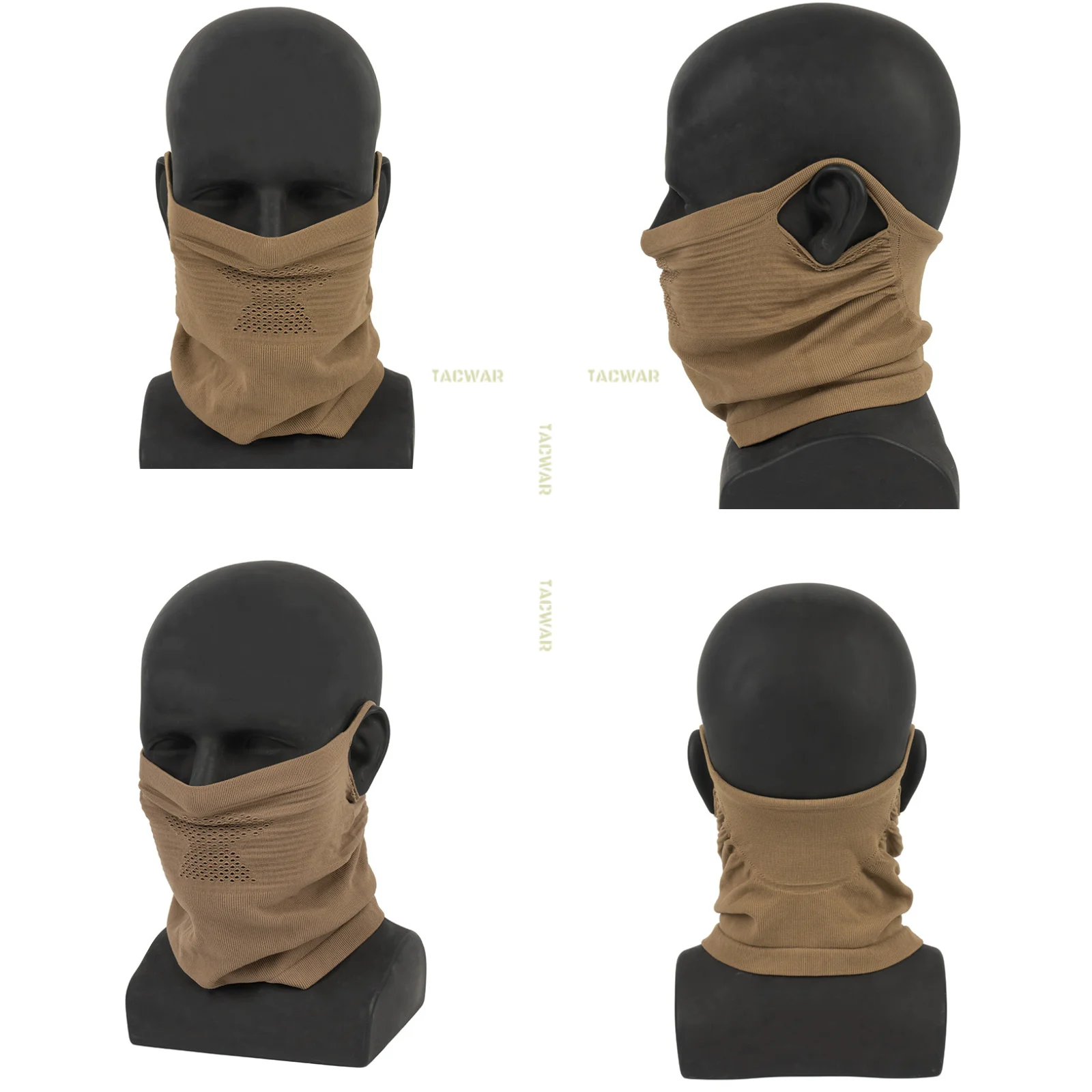 Máscara táctica airsoft con malla de acero elástica - imagen 3