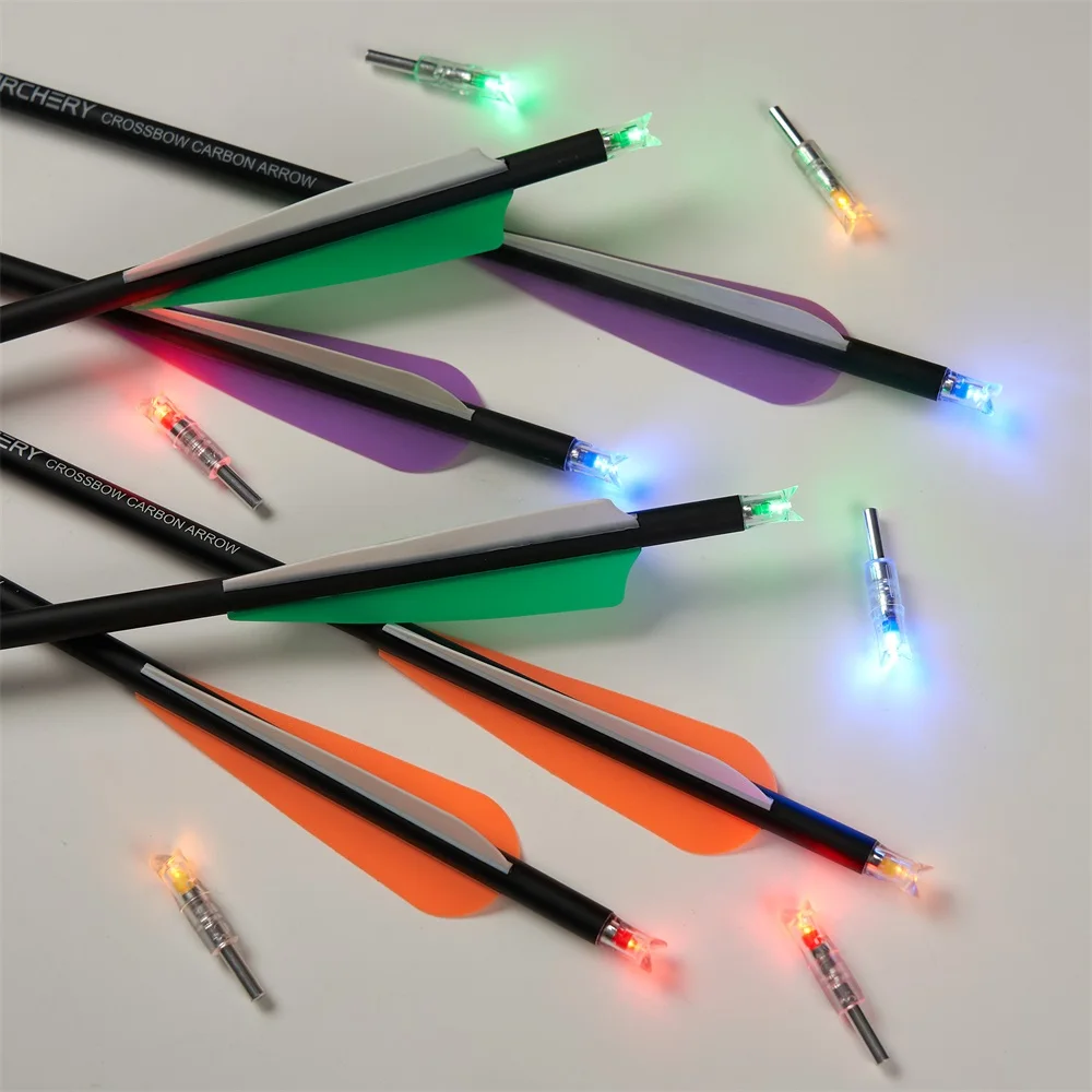 Nocks LED para flechas de ballesta, visibilidad nocturna y punta - imagen 4