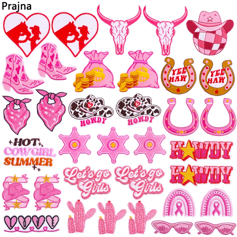 Parches bordados con diseños de personajes animados