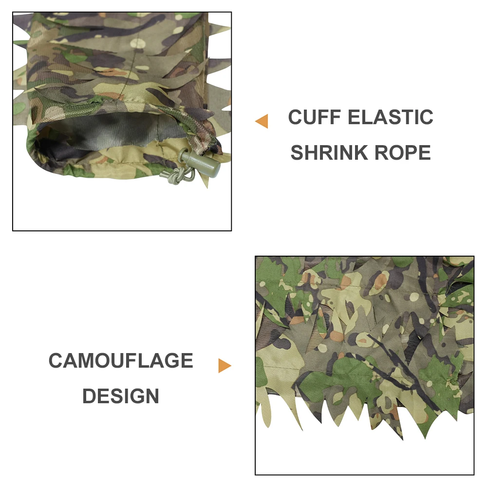 Traje Ghillie Táctico Transpirable con Capucha y Camuflaje de Hojas - imagen 4