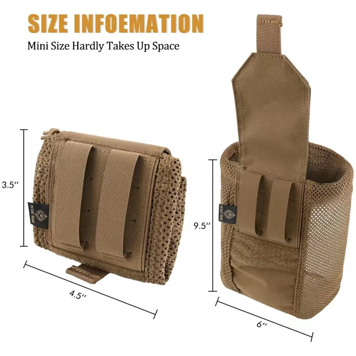 Bolsa compacta y plegable para guardar
