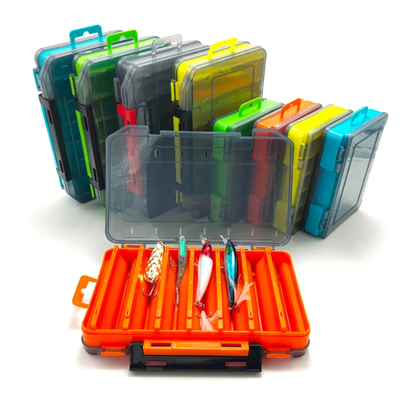 Caja para pesca de señuelos doble cara con compartimentos - imagen 2