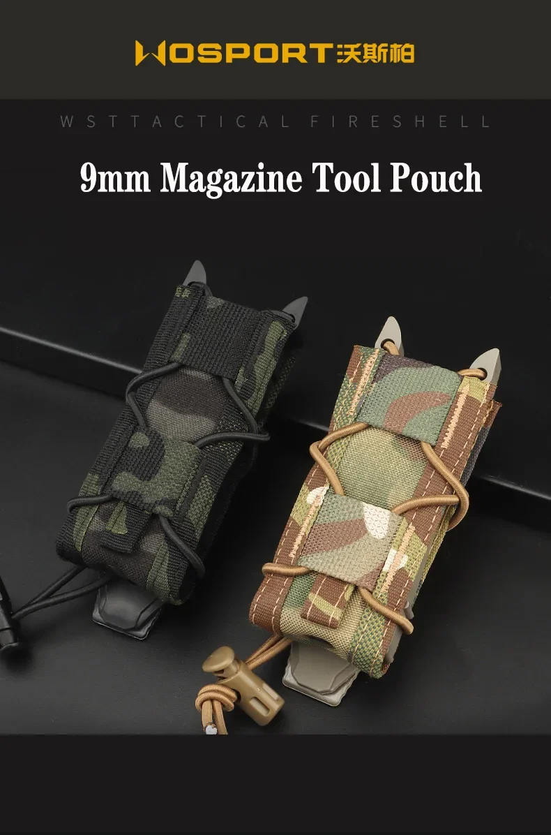Funda táctica Molle para cargador de 9mm