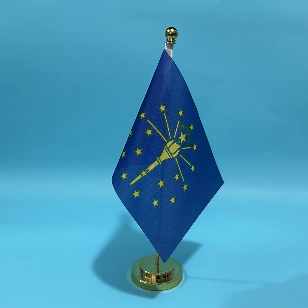 Bandera Indiana para escritorio de oficina en poliéster - imagen 4
