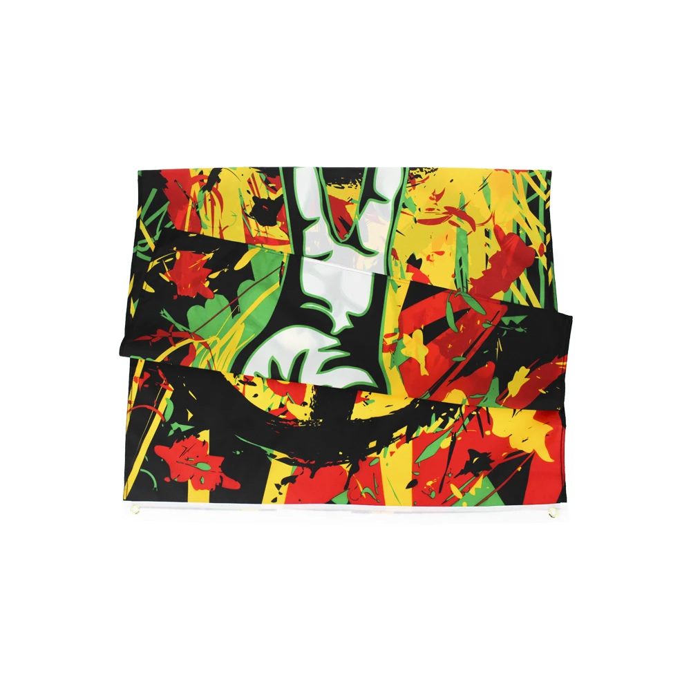 Bandera rasta con señal de paz para decoración y exterior - imagen 3