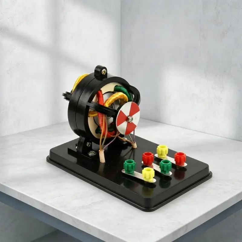 Motor de inducción trifásico con estator visible para lecciones - imagen 4