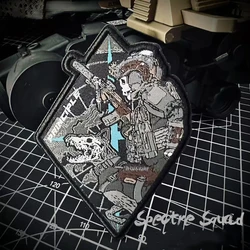 Brazalete táctico Ghost Team K9 – Parche bordado MOLLE