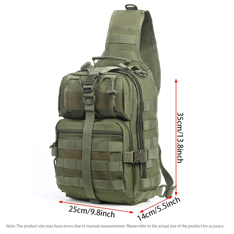 Bolso de pecho táctico diagonal gran capacidad al aire libre deportivo - imagen 3