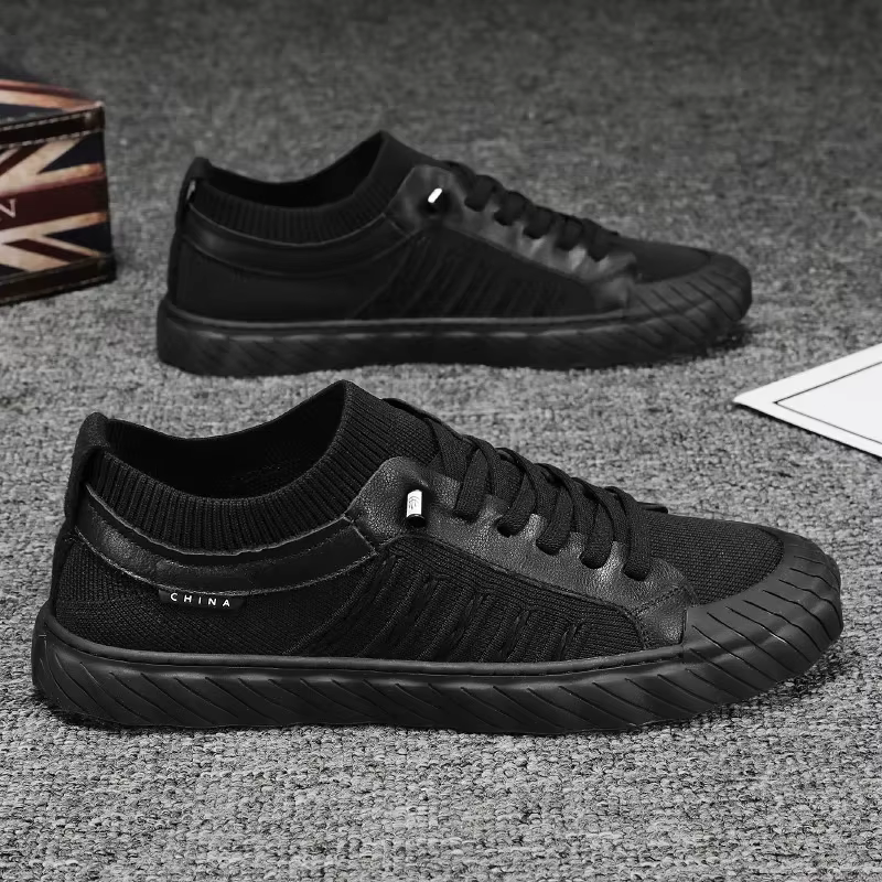 Zapatillas deportivas transpirables de malla con cordones para caminar - imagen 2
