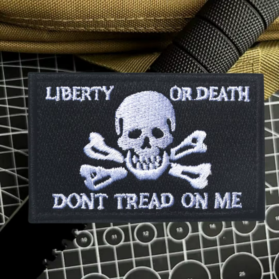Liberty or Morath Don't Tread On Me parche moral bordado táctico - imagen 2