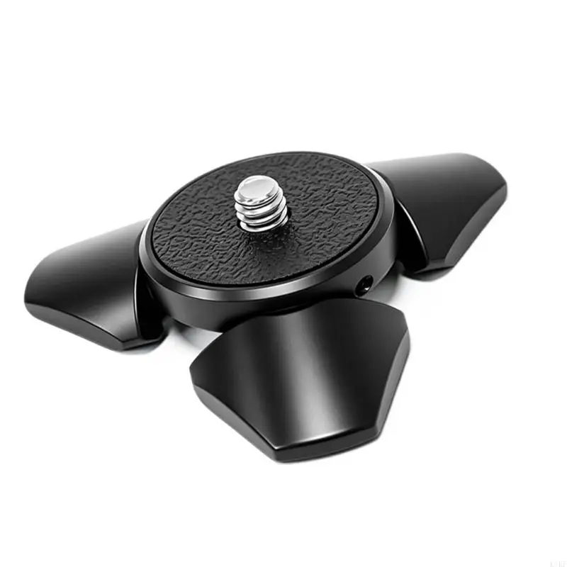 Trípode con soporte magnético para teléfono en uso sobre mesa