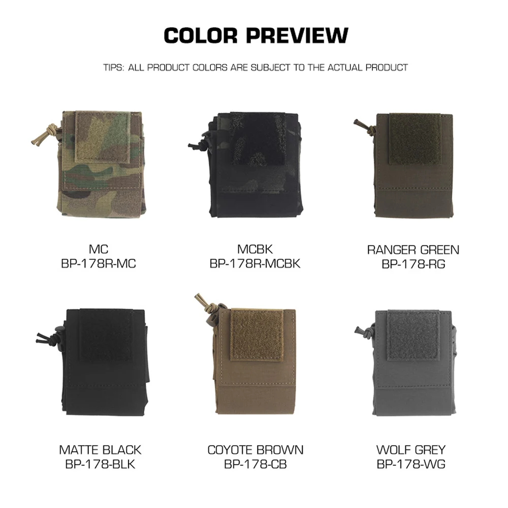 Bolsa táctica MOLLE plegable utilitaria de liberación rápida - imagen 4