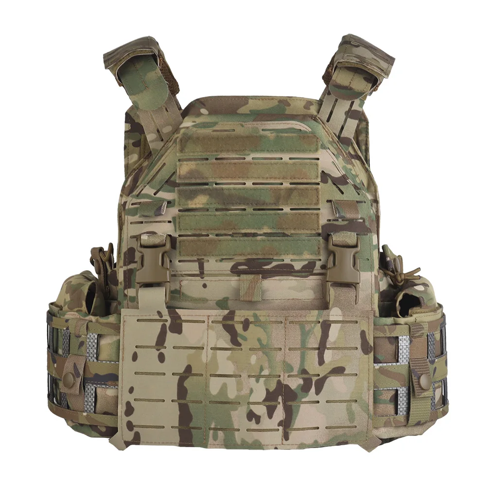 Chaleco táctico Poseidon Defense LG4 MOLLE portaplacas con bolsillos