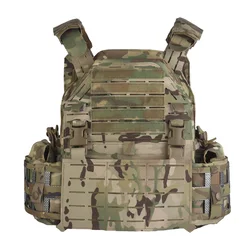 Chaleco táctico Poseidon Defense LG4 MOLLE portaplacas con bolsillos