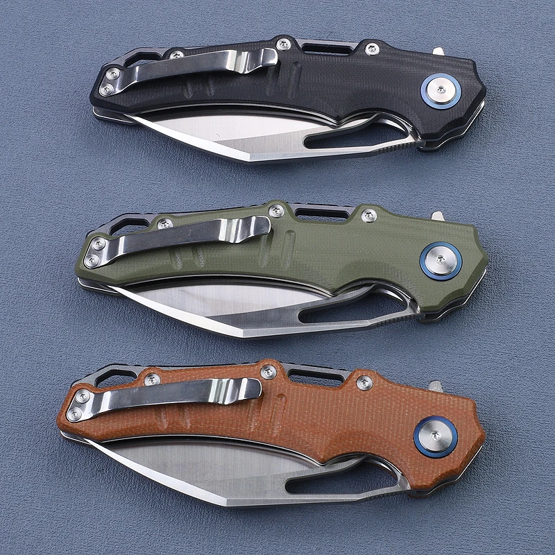 Flipper Zero cuchillo plegable táctico D2 Mikata para camping - imagen 3