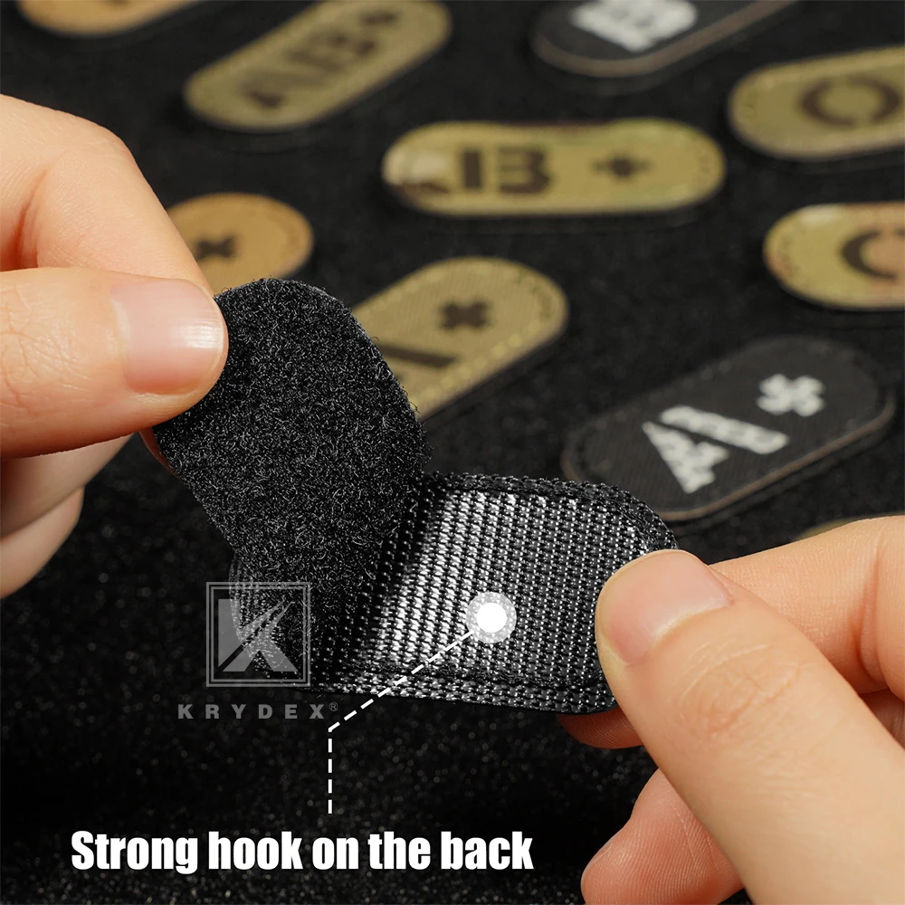 KRYDEX parche IFAK táctico reflectante con velcro - imagen 3