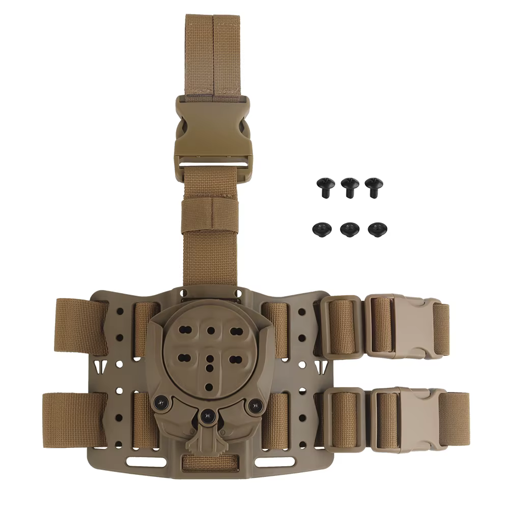 Funda de muslo giratoria 360° MOLLE modular táctica