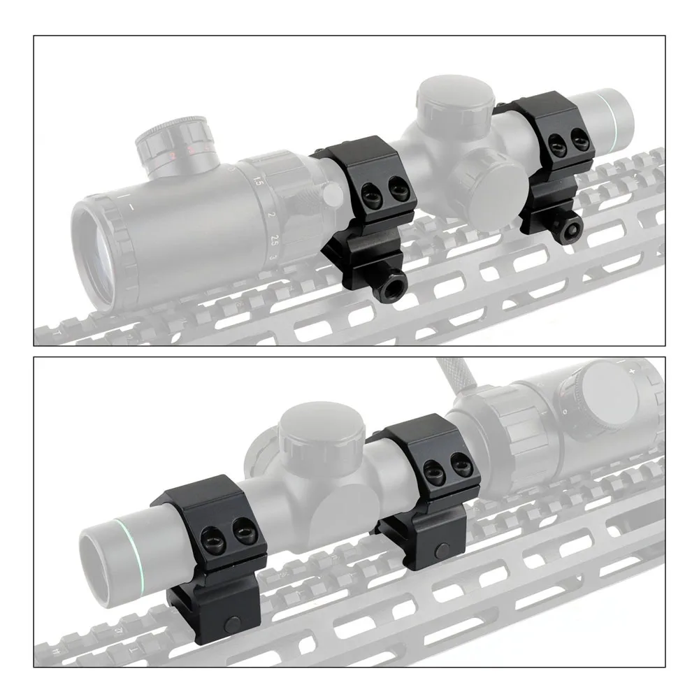 Montura de visor de liberación rápida para riel 20 mm, acero - imagen 3