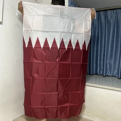 Bandera de Qatar tipo chal en poliéster para interior y exterior