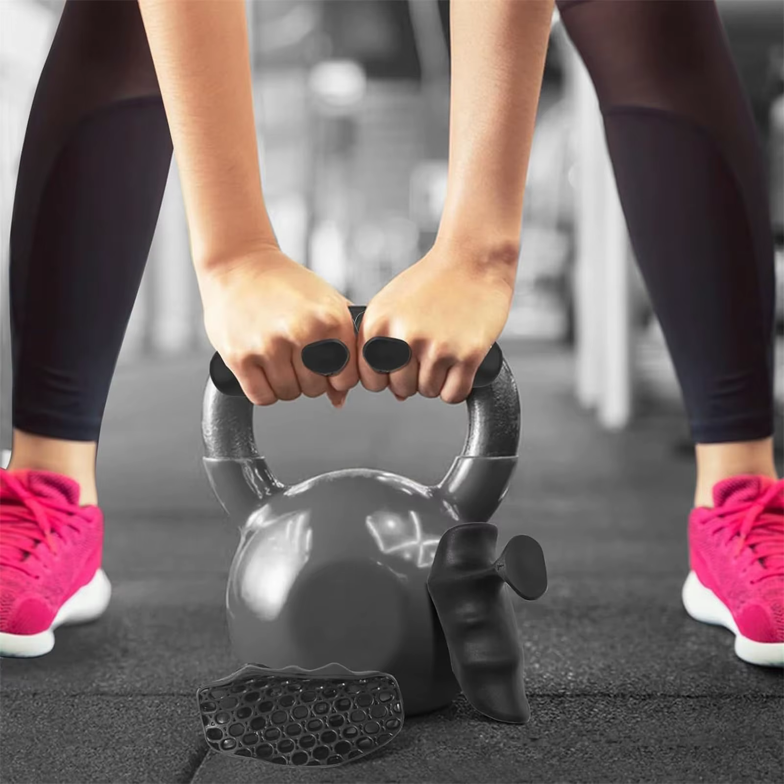 Guantes sin dedos de entrenamiento con agarre para dominadas - imagen 2