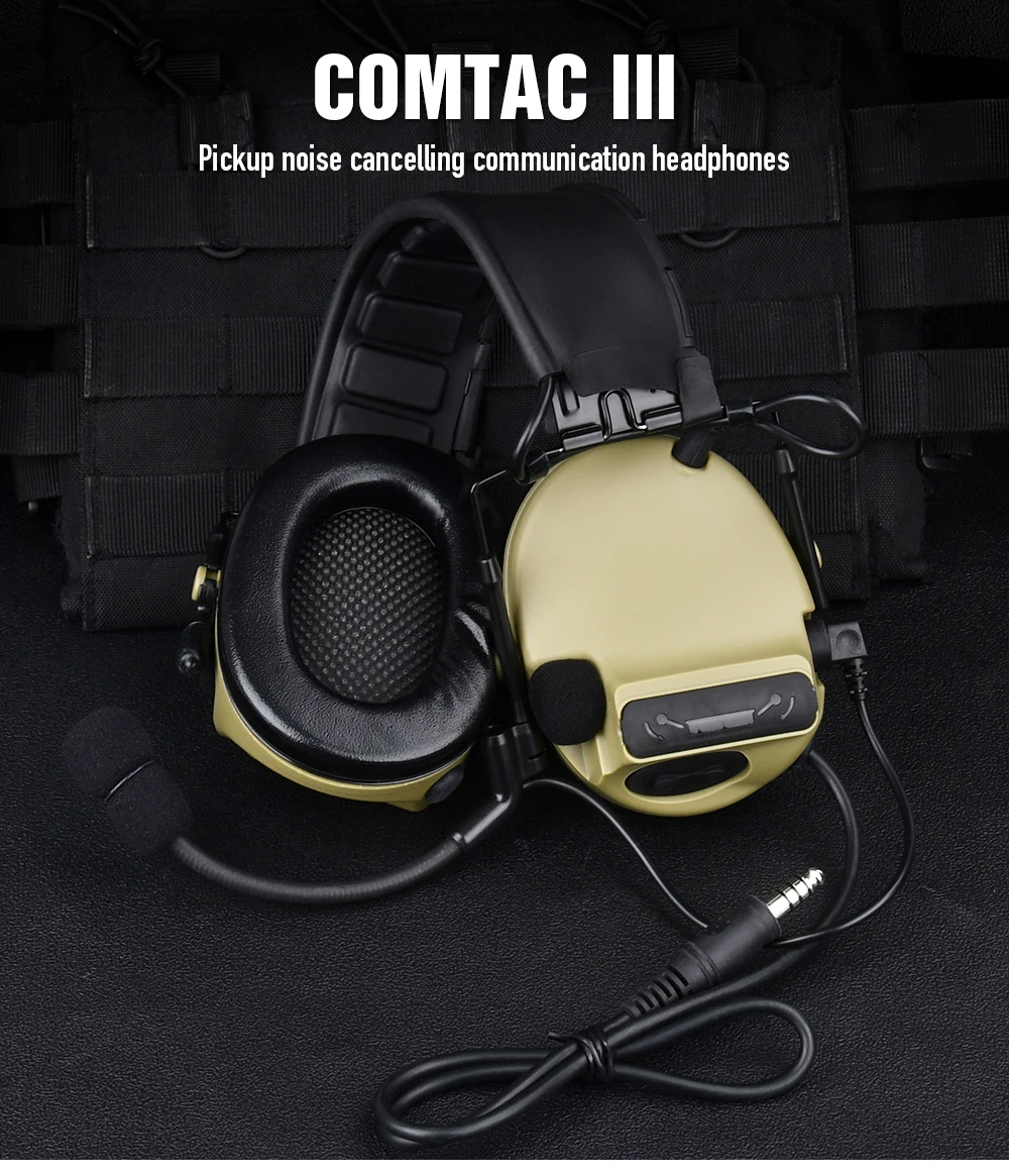 Auriculares tácticos en uso