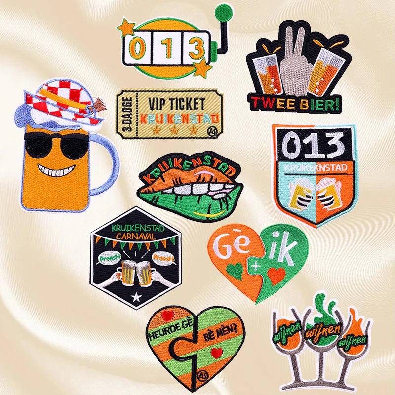 Kruikenstad Parche bordado emblema holandés para planchar - imagen 2