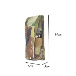 Portacargador táctico Airsoft individual MOLLE para cinturón de caza