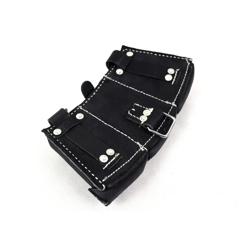 Estuche táctico triple porta revistas K98 – Cuero negro - imagen 2