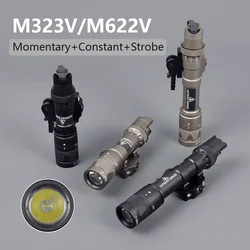 Linterna táctica Surefire M600B de aluminio con botón de presión