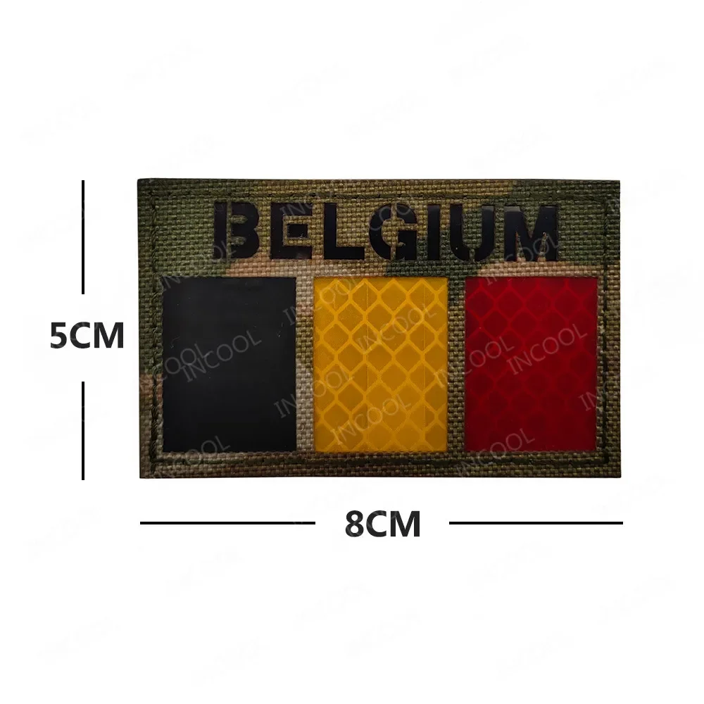 Parches bordados Bélgica reflectantes infrarrojos PVC y goma - imagen 5