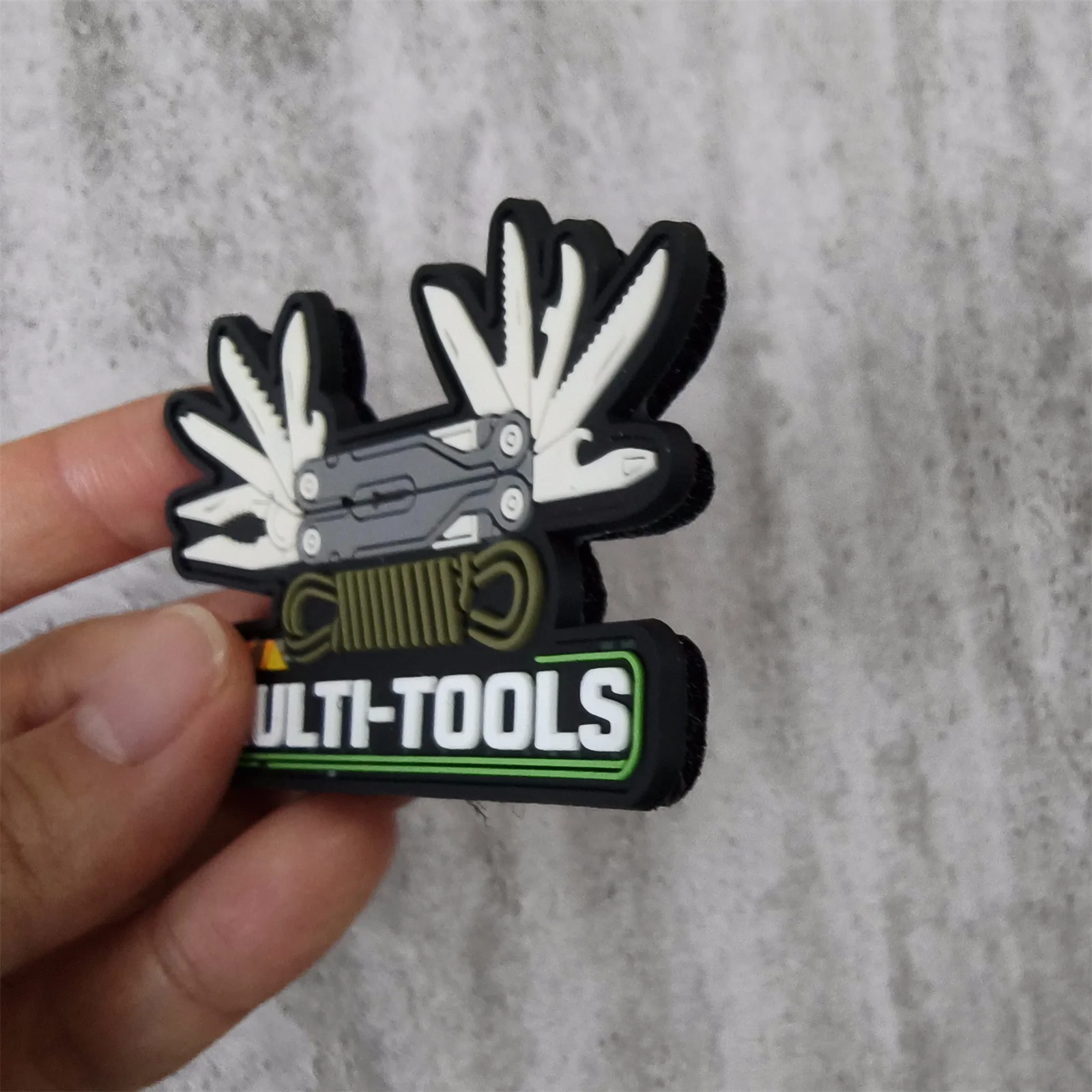 Parche táctico de PVC 3D con velcro para mochila y chaleco - imagen 4