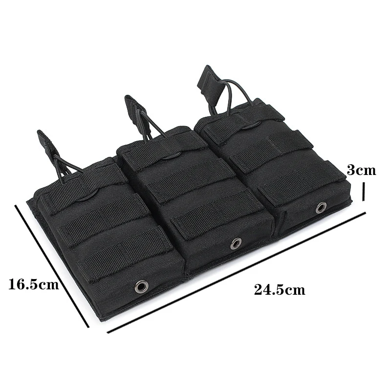 Bolsa táctica para cargadores de nailon resistente multicargador airsoft - imagen 4