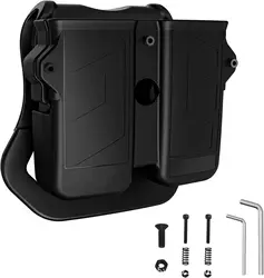 Portacargador Doble Ajustable para Cargadores de Pistola