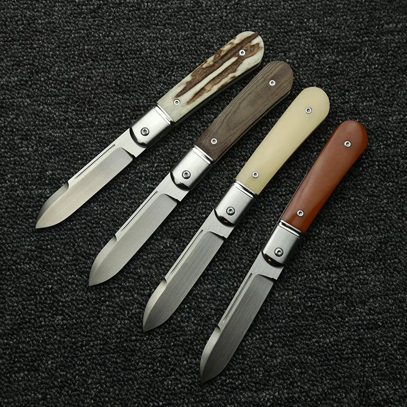 LEMIFSHE NEW Cuchillo EDC M390 mango acero asta de ciervo - imagen 2
