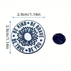 Insignia tipo pin valiente – para ropa y mochila, festivales