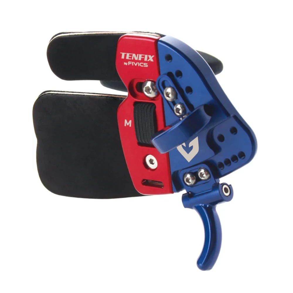 Protector de dedo tiro con arco cuero Cordovan aluminio recurvo caza - imagen 3