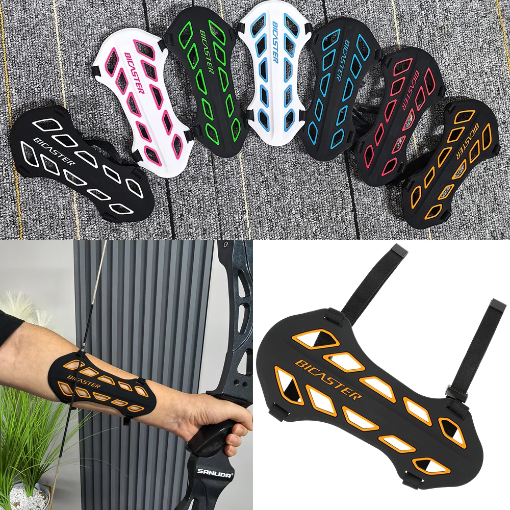 Brazalete silicona ajustable para tiro con arco caza largo y recurvo - imagen 5