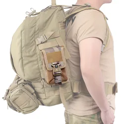 Bolsa táctica MOLLE doble capa para EDC: teléfono y cartera
