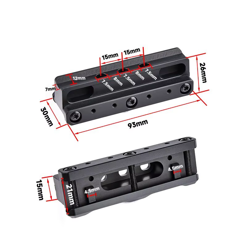 Adaptador montaje Picatinny 20mm para miras ACOG VCOG airsoft