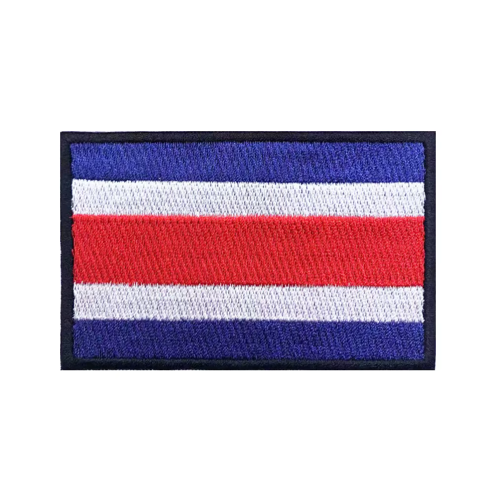 Parche bordado Costa Rica – Brazalete táctico velcro planchar - imagen 2