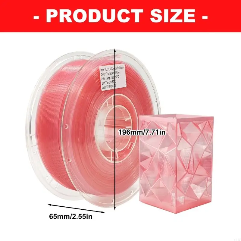 Filamento PLA translúcido para impresión 3D con apariencia realista - imagen 4